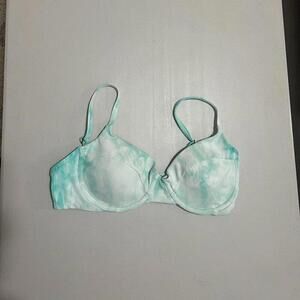 Becca by Rebecca Virtue Crystal Sarah Bikini Swim Top Turquoise Size D